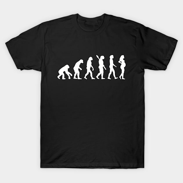 Evolution Pregnant woman T-Shirt by Designzz